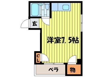 間取図 スタ－２１深江南