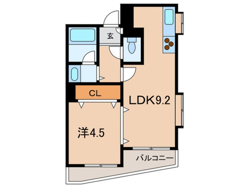 間取図 レジェンド岡本