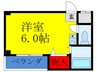 ベルメゾン上新庄 1Rの間取り