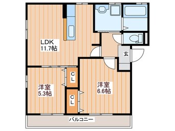 間取図 メゾンボヌ－ル