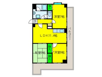 間取図 サンポートハイム堺ＰＡＲＴ１