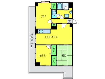 間取図 サンポートハイム堺ＰＡＲＴ１