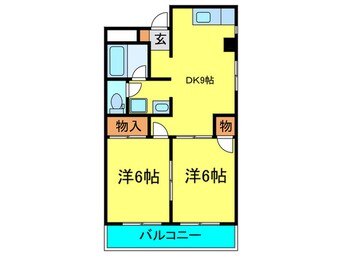 間取図 エクセルハイム川富