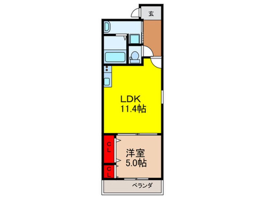 間取図 フジパレス花園本町