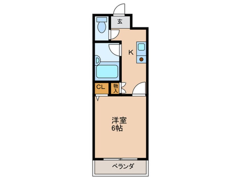間取図 キャナル新北野