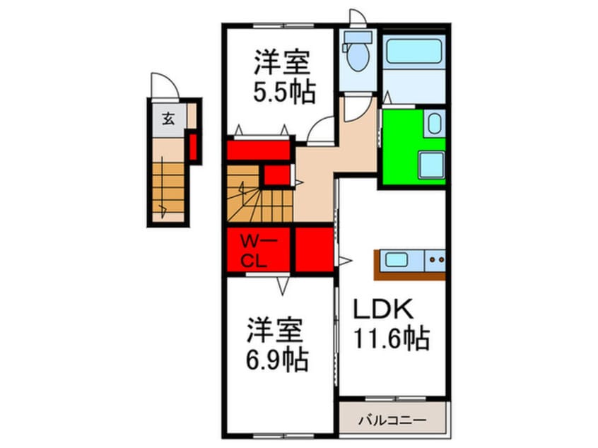 間取図 フラッツMZ