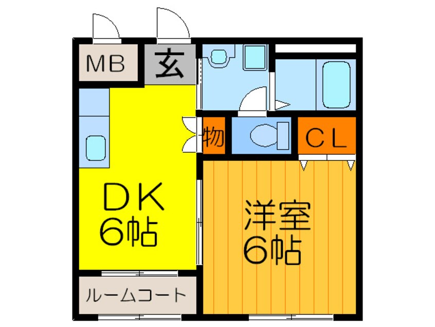 間取図 ハイツ八戸ノ里