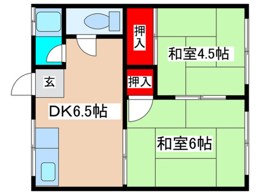 間取図 牧澤ハイツ