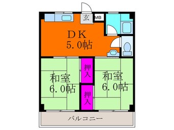 間取図 千里丘西コーポラス