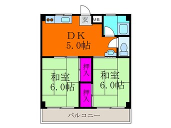 間取図 千里丘西コーポラス