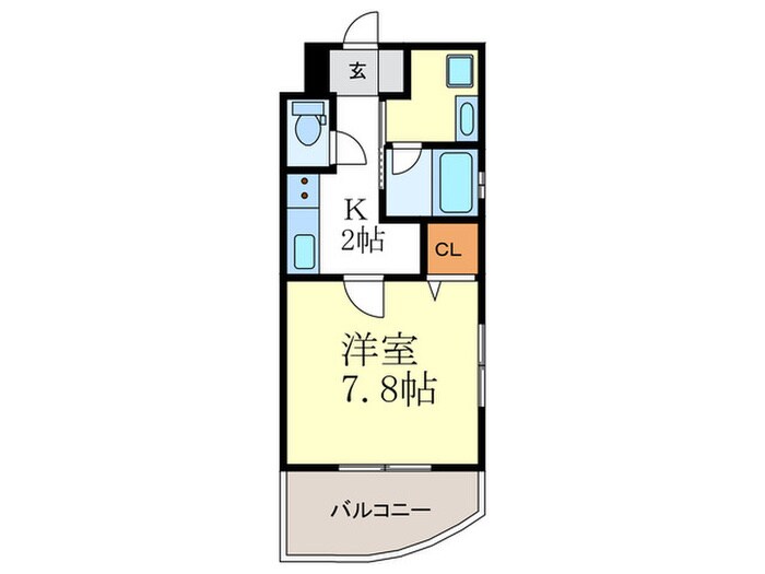 間取り図 ベラジオ京都鞍馬口(206)