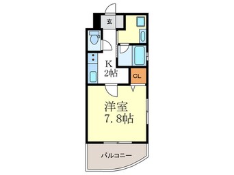 間取図 ベラジオ京都鞍馬口(206)