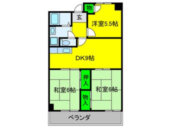 間取図 エスポア－ル高石