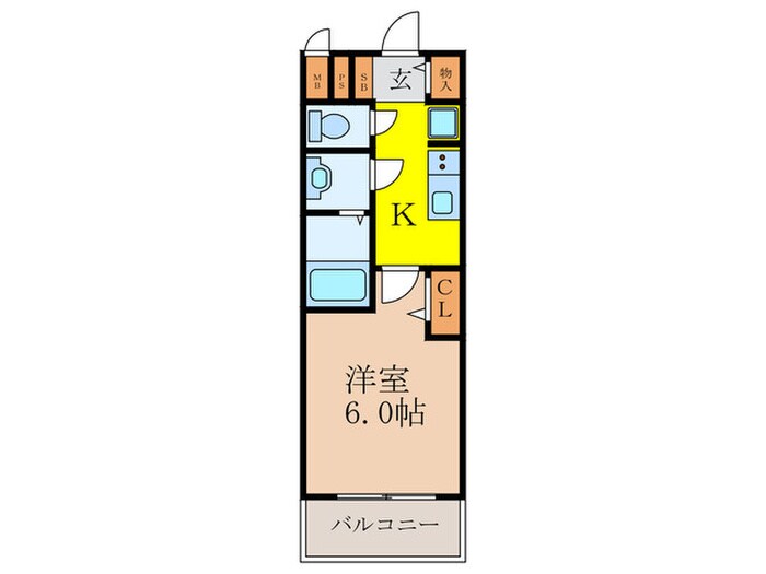間取り図 スプランディッド新大阪WEST