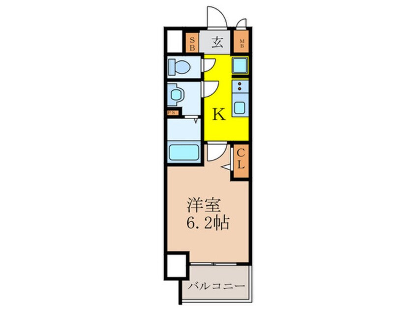 間取図 スプランディッド新大阪WEST