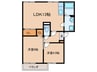 ベルヴェデールIMAI Ⅰ 2LDKの間取り