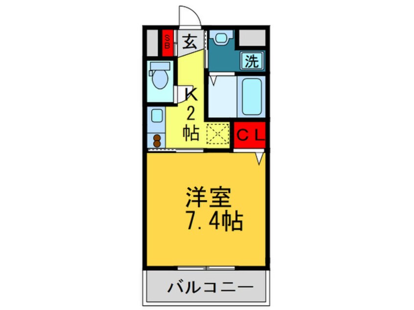 間取図 レガ－ロ布施