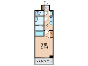 間取図 グランカリテ塚本(505)