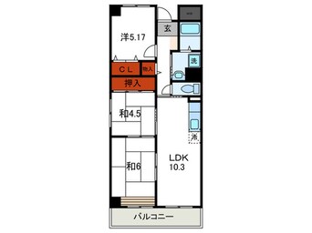 間取図 レノバ－ル神戸