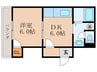 ハイツ山科 1DKの間取り