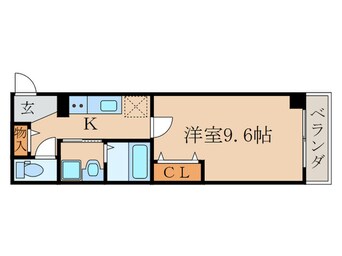 間取図 Ａ－ｍｏｎ観月橋ＮＩＦＵＮ