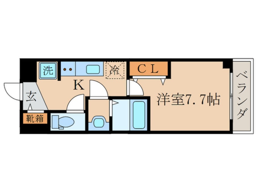 間取図 Ａ－ｍｏｎ観月橋ＮＩＦＵＮ