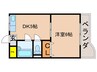 グレ－ス桂 1DKの間取り