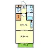 サニーコート 1DKの間取り