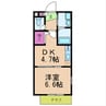 サニーコート 1DKの間取り