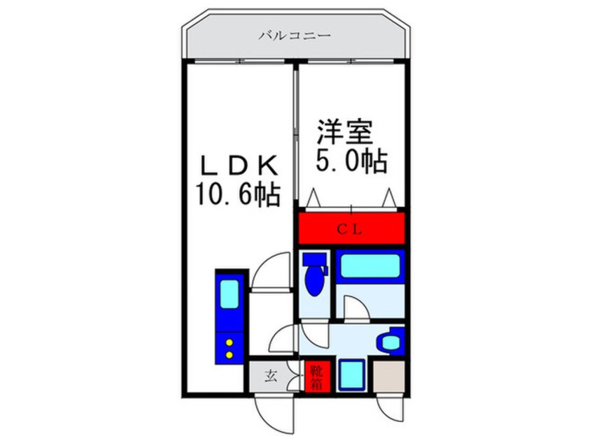 間取図 ア－バネックス豊中桜塚