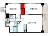 ア－バネックス豊中桜塚 2LDKの間取り