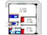 ア－バネックス豊中桜塚 2LDKの間取り