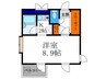 グレ－スコ－ト 1Kの間取り