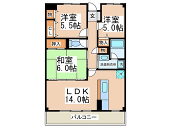 間取図 MARUNAKA２４