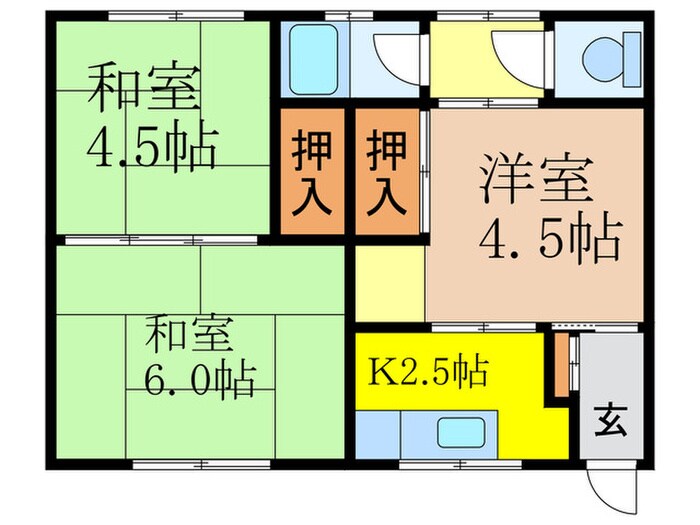 間取り図 グリ－ンハイツ