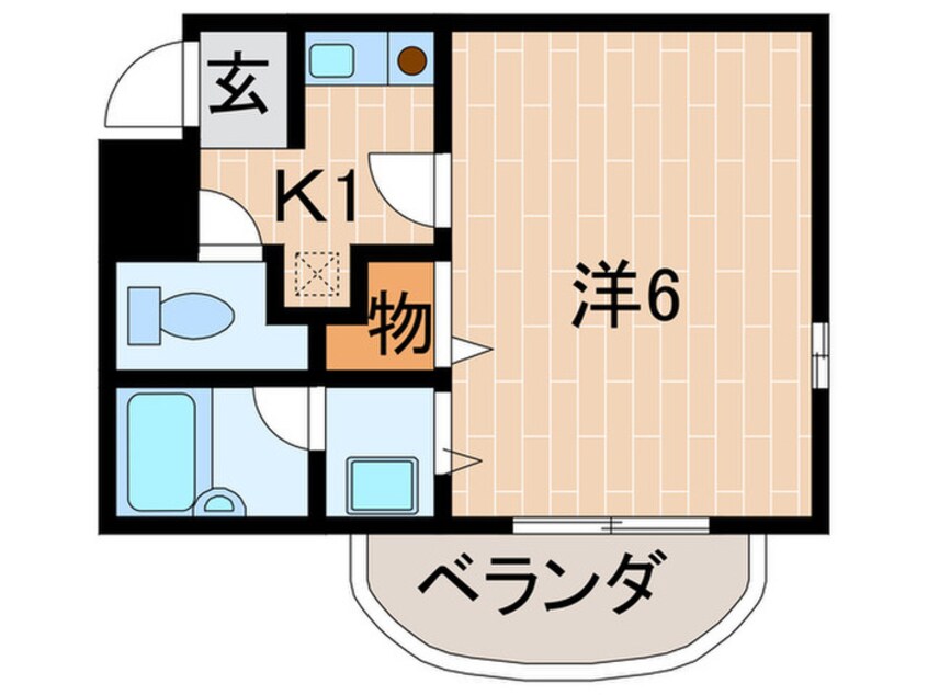 間取図 プレステージフジ 西宮弐番館