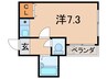 グランドアルシュ 1Rの間取り