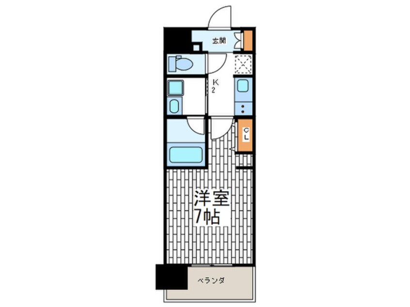 間取図 アーバネックス北堀江Ⅱ