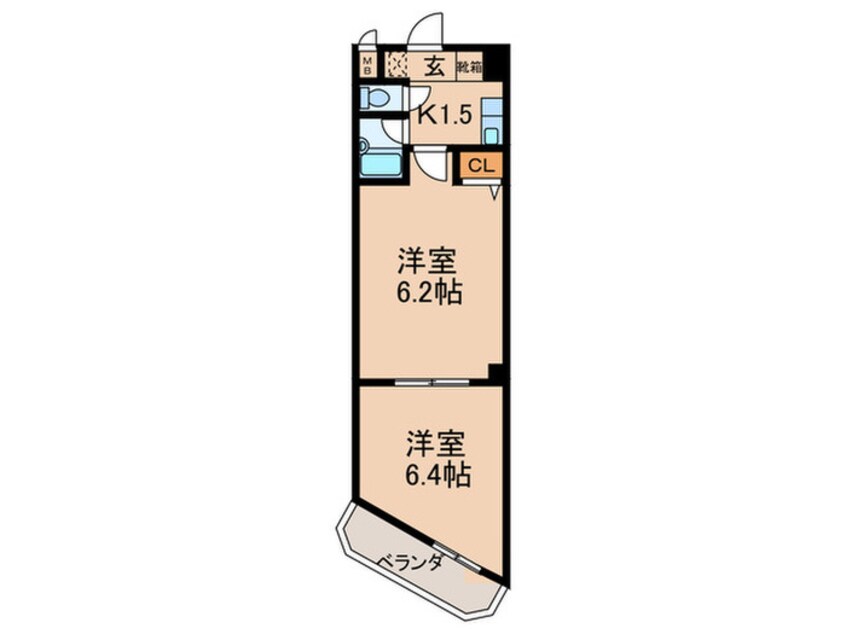 間取図 フィルシティ－交野