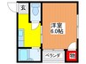 メゾン南寺方 1Kの間取り