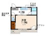 住吉マンション 1Kの間取り