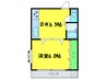 ナカモトマンション 1DKの間取り