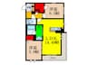 ＬＯＣＯＰＥＬＬＩ 2LDKの間取り