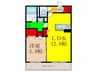 ＬＯＣＯＰＥＬＬＩ 1LDKの間取り