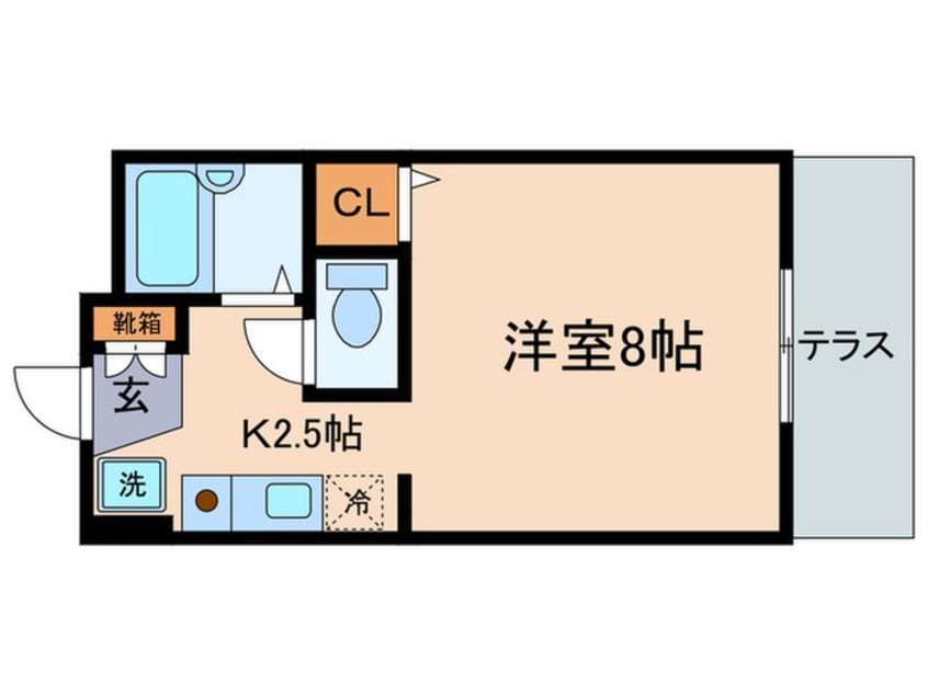 間取図 セジュ－ルレイク