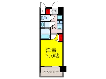 間取図 プレサンス江坂クォーレ