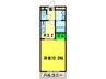 ｱﾝﾌﾟﾙ-ﾙｸﾗ-ｼﾞｭSHIMADA 1Kの間取り