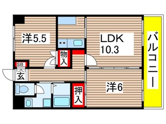 間取図 ドルチェ武庫之荘