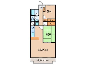 間取図 マンション朝霧３号館(212)