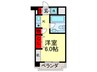 ルミエール長尾 1Kの間取り